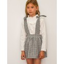 Falda cuadros gris