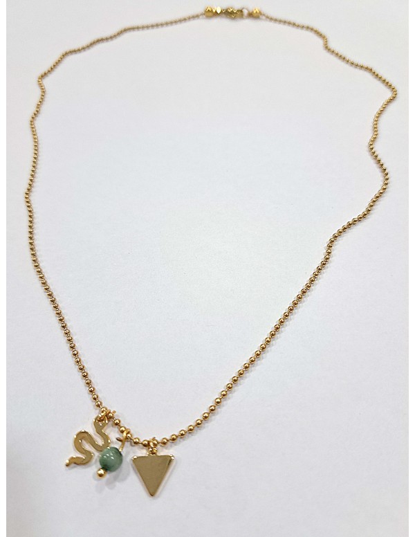 COLGATE DORADO SERPINETE TRIÁNGULO Y PIEDRA VERDE 2