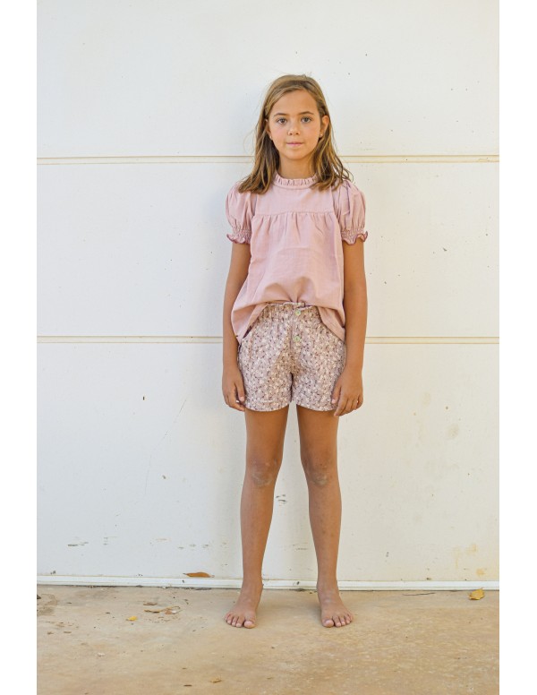 Short de gasa rosa | Dimelo Hilando SS23