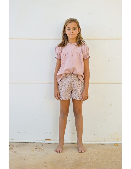 Short de gasa rosa | Dimelo Hilando SS23