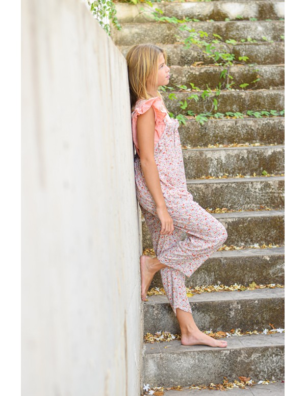 Mono canguro flores coral| Dimelo Hilando SS23