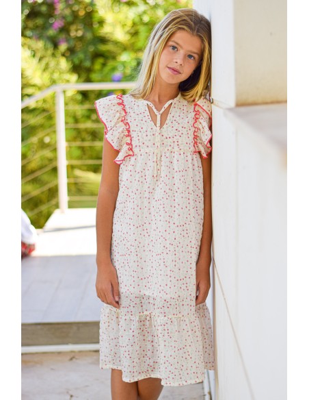 Vestido flores rosa