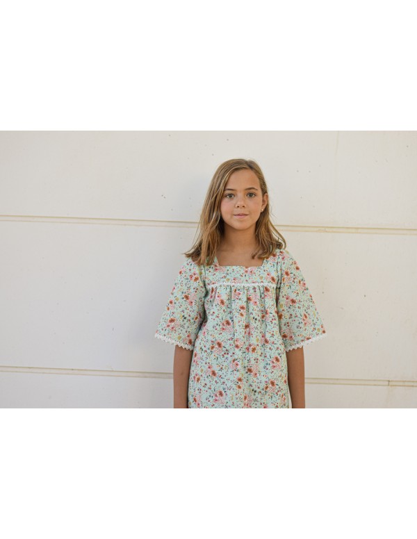 Vestido flores agua| Dimelo Hilando SS23 2