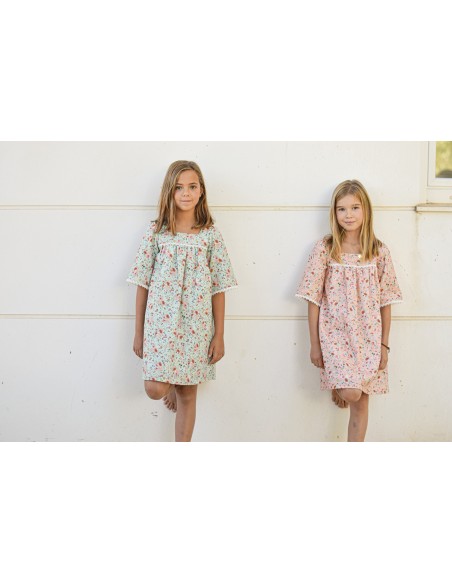 Vestido flores coral| Dimelo Hilando SS23