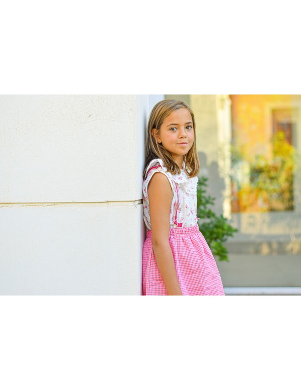 Blusa vintage fluor rosa| Dimelo Hilando SS23 2