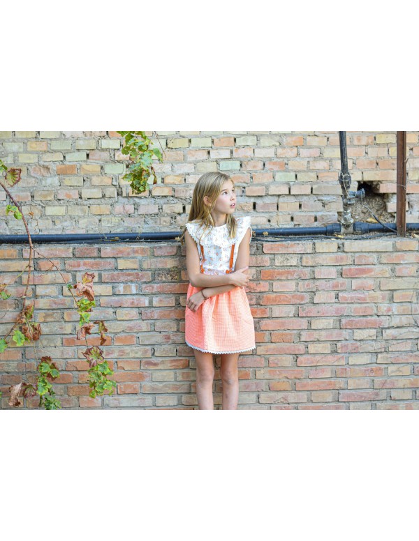 Blusa vintage fluor naranja| Dimelo Hilando SS23 2