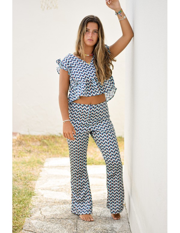 Top lazo coral agua| Dimelo Hilando SS23 2