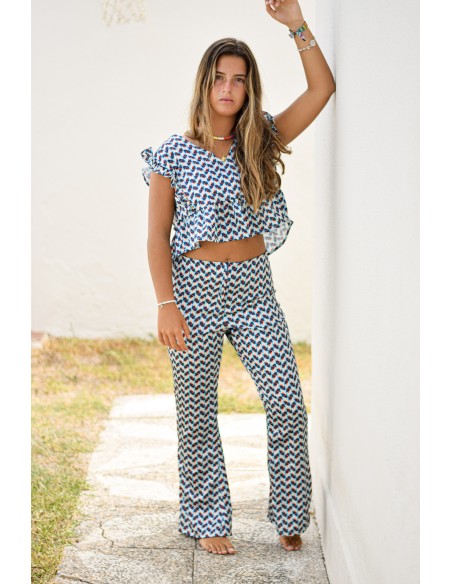 Top lazo coral agua| Dimelo Hilando SS23