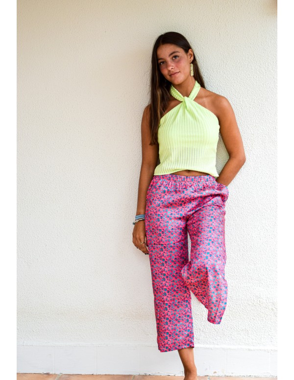 Pantalón print rosa| Dimelo Hilando SS23