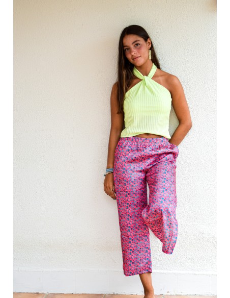 Pantalón print rosa| Dimelo Hilando SS23