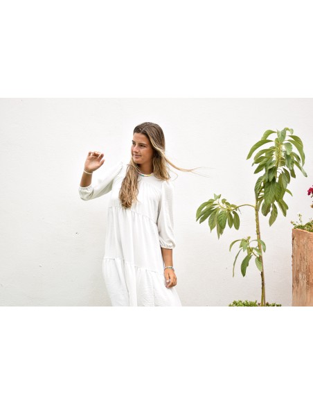 Vestido liso blanco