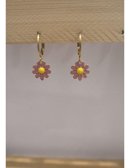 PENDIENTES MARGARITAS VARIOS COLORES