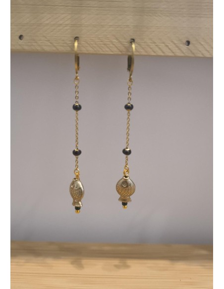 PENDIENTES LARGOS PECES