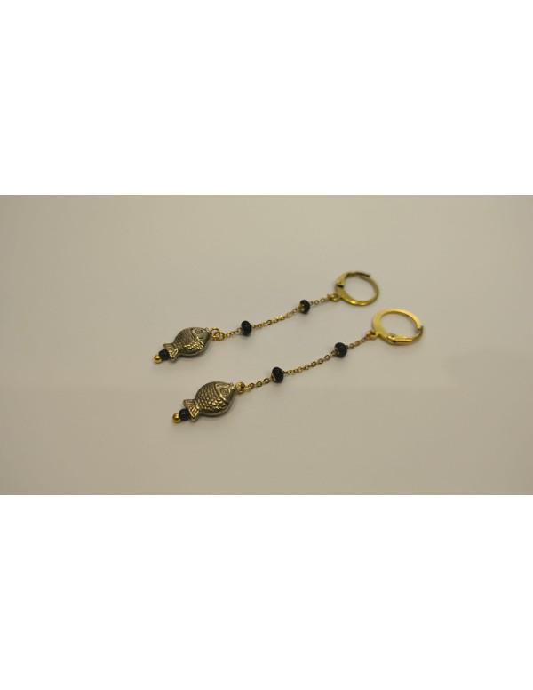 PENDIENTES LARGOS PECES