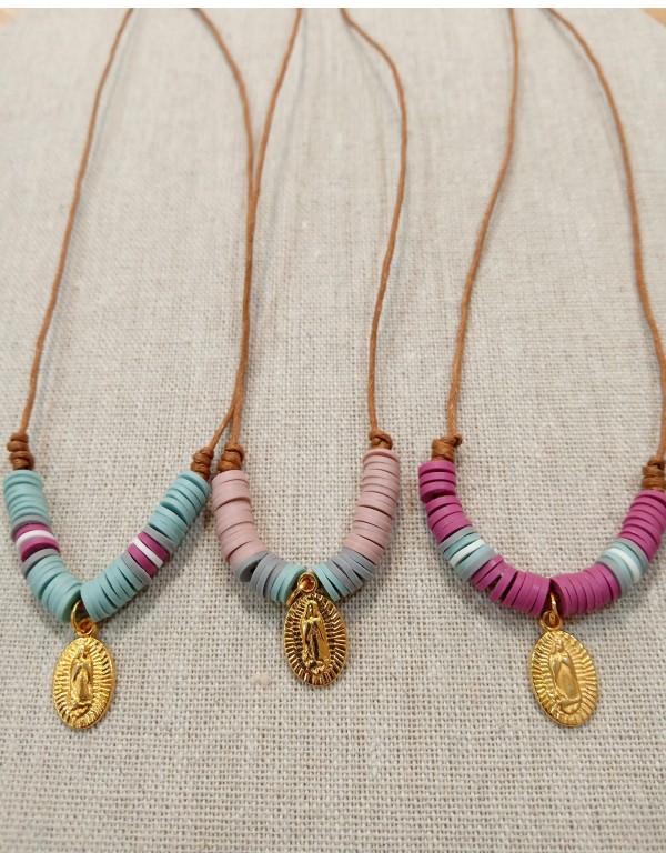 COLGANTE DE VIRGEN VARIOS COLORES