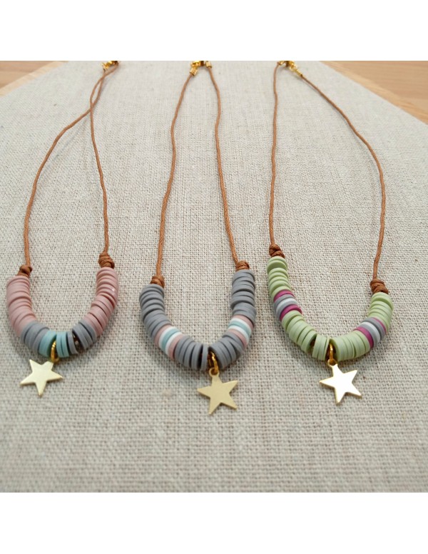 COLGANTE DE ESTRELLA VARIOS COLORES