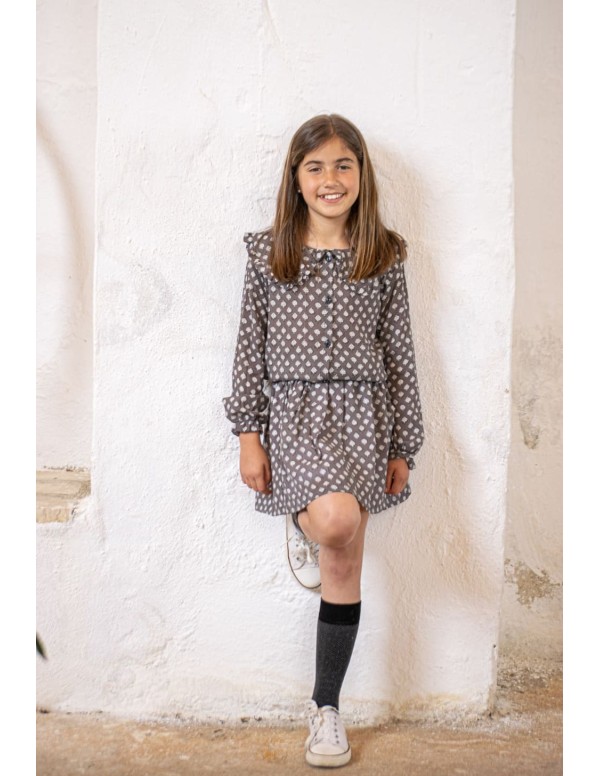 Blusa Bobo Mosaico Gris| Dimelo Hilando AW23/24 2