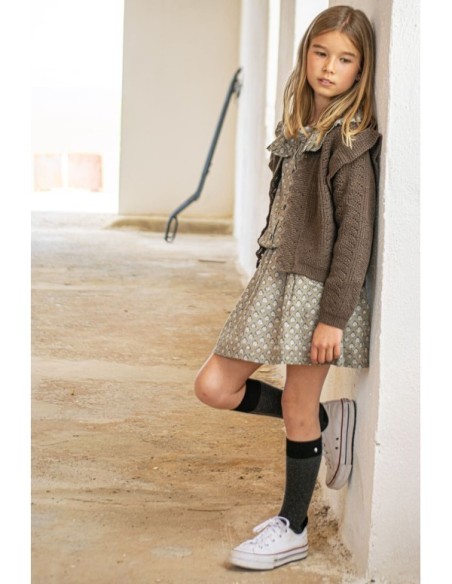 Falda Goma Mosaico Verde| Dimelo Hilando AW23/24