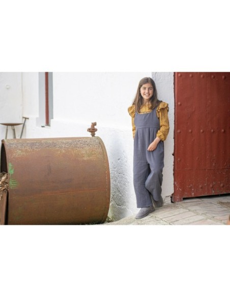 Blusa Mil Rayas Niña Mostaza| Dimelo Hilando AW23/24