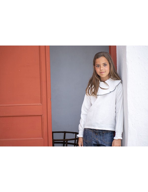 Blusa Nivot Blanca| Dimelo Hilando AW23/24