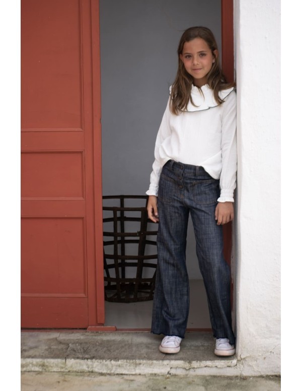 Blusa Nivot Blanca| Dimelo Hilando AW23/24