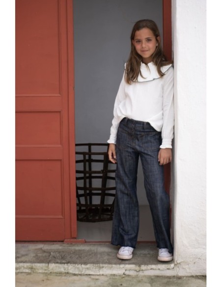 Blusa Nivot Blanca| Dimelo Hilando AW23/24