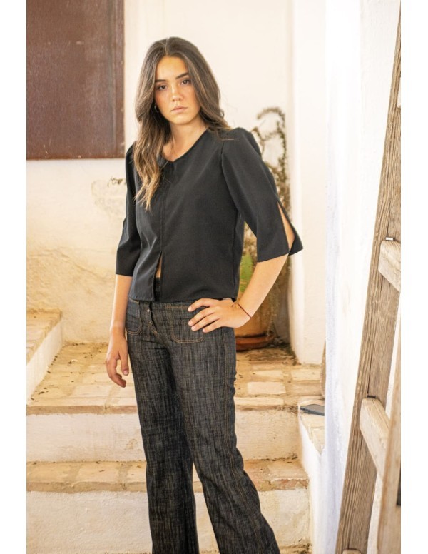 Blusa Basica Negro| Dimelo Hilando AW23/24