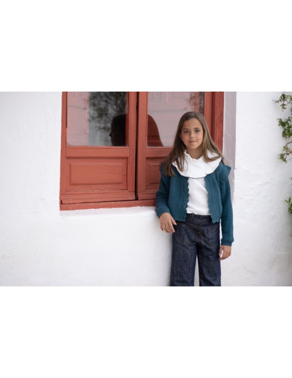 bolero azul pato | Dimelo Hilando AW23/24