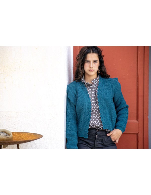 bolero azul pato | Dimelo Hilando AW23/24 2