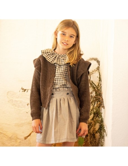 Falda Minivichy Beige| Dimelo Hilando AW23/24