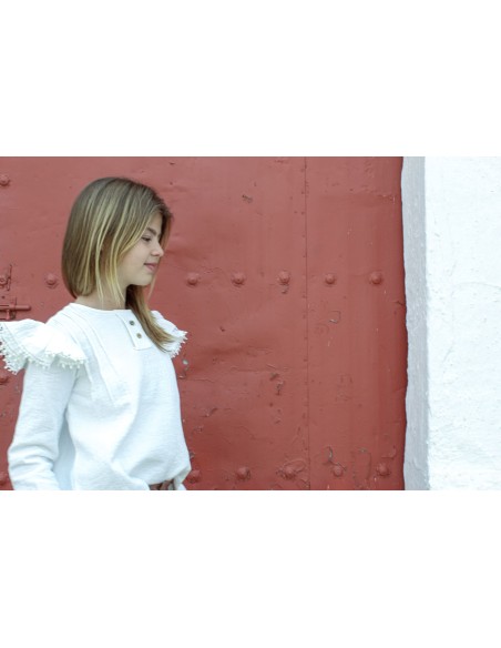 Blusa Lazo Blanca| Dimelo Hilando AW23/24