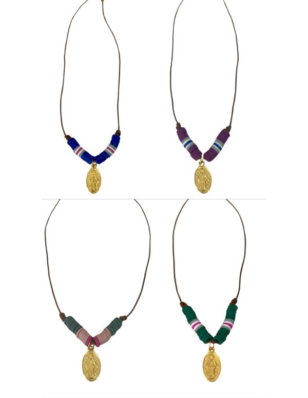 COLGANTE DE VIRGEN VARIOS COLORES 2