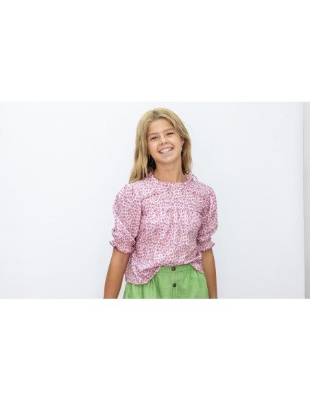 BLUSA PRINT NIÑAS ROSA