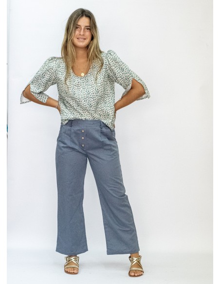 TOP PRINT AZUL