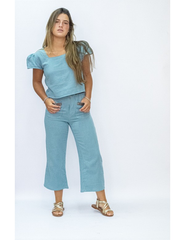 PANTALON AZTECA AZUL