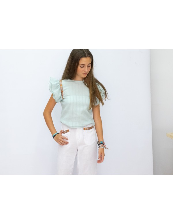 PANTALON AZTECA BLANCO