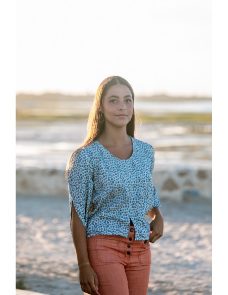 TOP PRINT AZUL