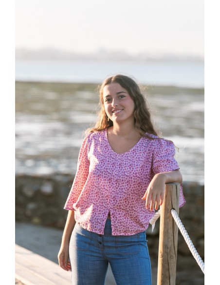TOP PRINT ROSA