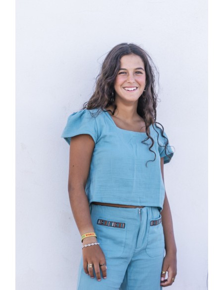 PANTALON AZTECA AZUL