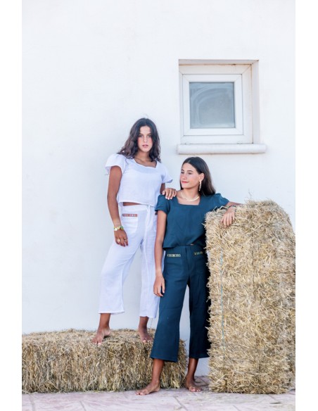 PANTALON AZTECA BLANCO