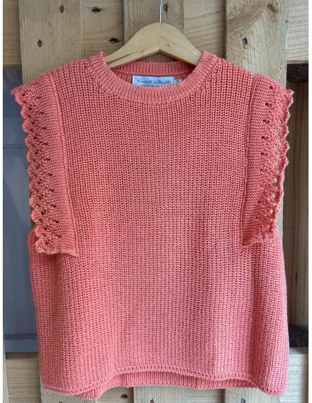 Chaleco punto naranja |  Moda chicas | Dímelo Hilando
