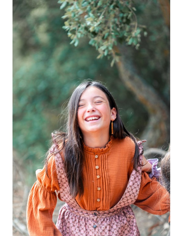 Blusa Jaretas color tabaco - Dímelo Hilando