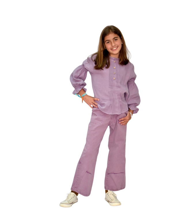 Blusa Jaretas morada - Dímelo Hilando 2