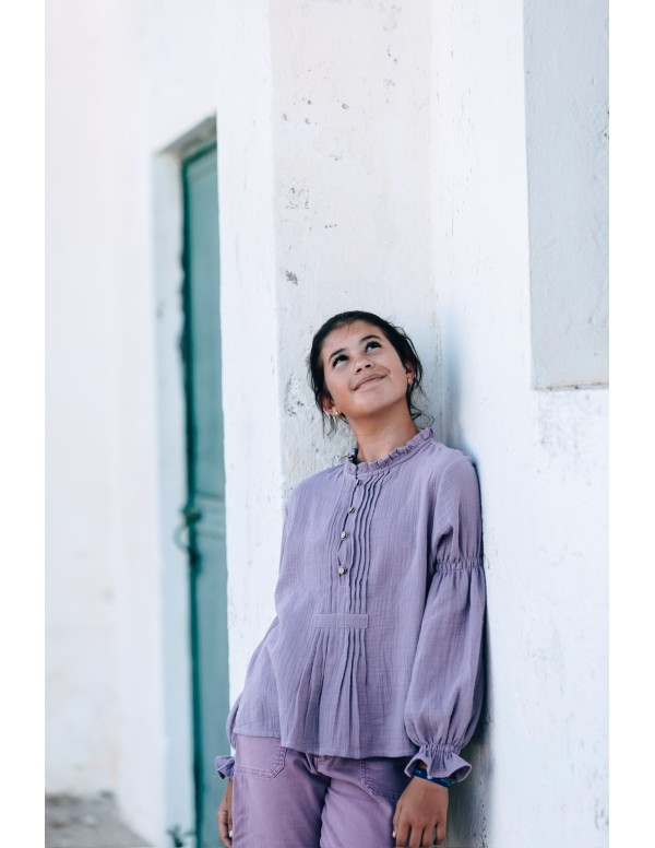 Blusa Jaretas morada - Dímelo Hilando