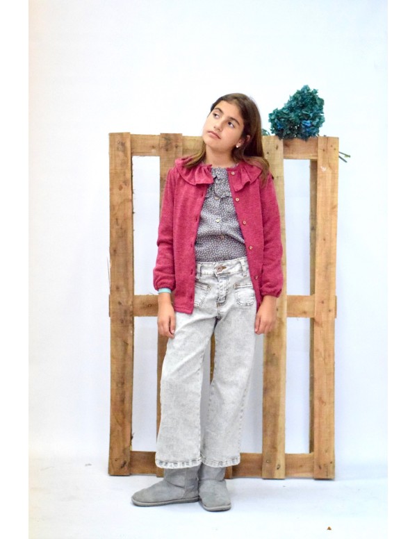 Vaquero niña Desgastado gris - Dímelo Hilando 2