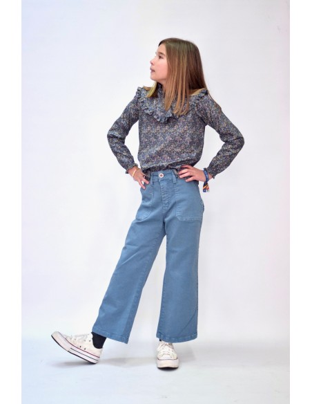 Vaquero niña color petróleo - Dímelo Hilando