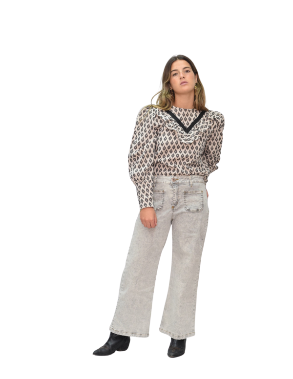 Vaquero teen Desgastado gris - Dímelo Hilando 2