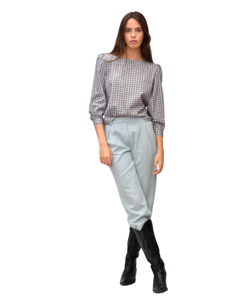 Blusa Geo gris - Dímelo Hilando