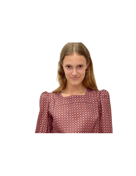 Blusa Geo grana - Dímelo Hilando
