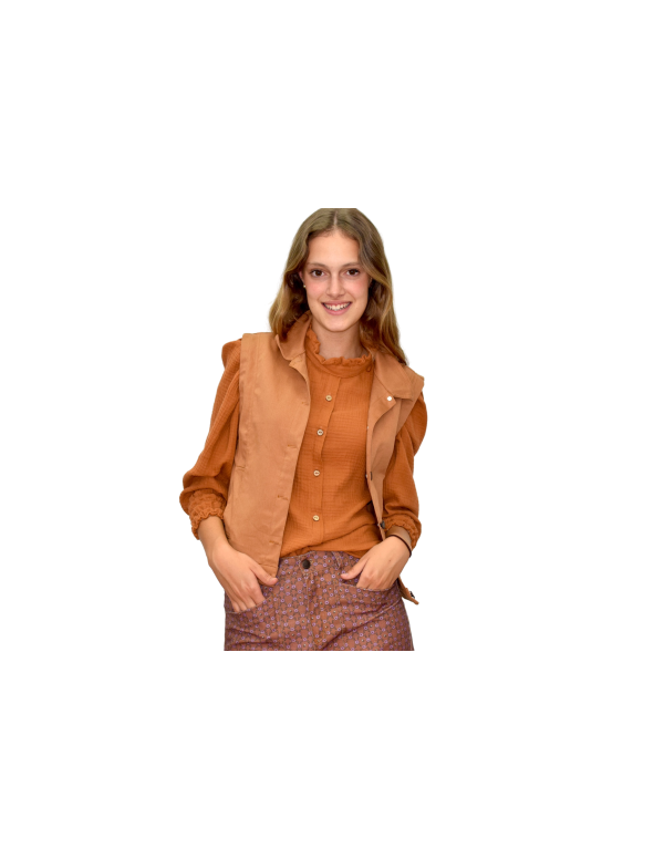 Chaleco Vaquero camel - Dímelo Hilando 2